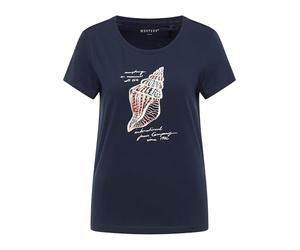MUSTANG Style Alma T-Shirt, Navy Blazer 5324, S Femmes