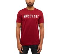Mustang T-shirt Austin homme en coton, coupe droite, S-3XL, Blanc Noir Vert Beige Rouge Gris Syrah