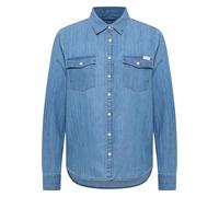 MUSTANG Style Sedana Basic Blouse, Bleu Moyen 500, 40 Femmes