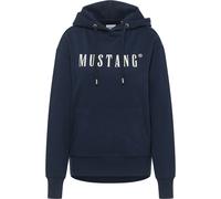 MUSTANG Sweat-shirt 'Margo' bleu foncé / blanc, Taille XL
