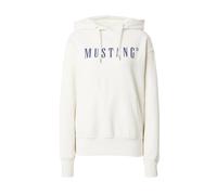 MUSTANG Sweat-shirt 'Margo' bleu foncé / blanc, Taille XS