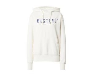 MUSTANG Sweat-shirt 'Margo' bleu foncé / blanc, Taille XS