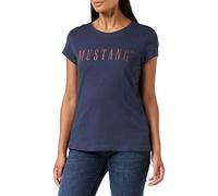 MUSTANG Alina C Logo Tee T-Shirt, Blue Nights, XL Femme