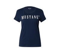 MUSTANG T-shirt 'Alma' bleu marine / blanc, Taille S