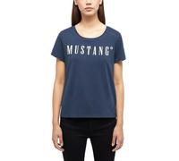 MUSTANG T-shirt 'Alma' bleu marine / blanc, Taille XL