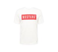 MUSTANG T-Shirt 'Austin' crème / rouge, Taille XXXL