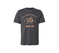 MUSTANG T-Shirt 'Austin' noisette / anthracite, Taille M