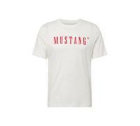 MUSTANG T-Shirt 'Austin' rouge / blanc cassé, Taille L