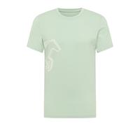 MUSTANG T-Shirt 'Austin' vert pastel / blanc cassé, Taille XXXL
