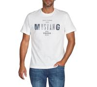 MUSTANG T-shirt d'été à manches courtes pour homme, coupe régulière, col rond, en coton, noir, blanc, bleu, gris, vert, tailles S, M, L, XL, XXL, 3XL, 4XL, 5XL, 6XL