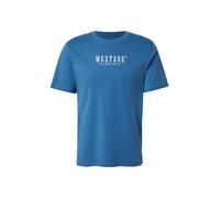 MUSTANG T-Shirt 'Style Austin' bleu clair / blanc, Taille XXL