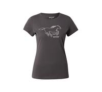 MUSTANG T-shirt 'STYLE LOA' noir / blanc, Taille S