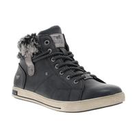 MUSTANG - Tennis beiges texturés à talon plat avec un zip et des lacets ronds - Taille numeric_36