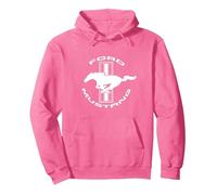Mustang Tribar White Sweat à Capuche, Unisexe pour Adultes, Rose Vif, L