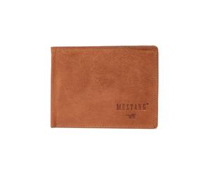 MUSTANG Udine Leather Wallet Side Opening Cognac