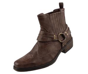 MUSTANG Western Stiefelette, Santiags Homme, Marron (Braun 3), 43 EU