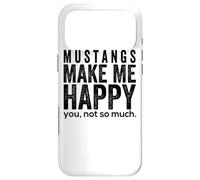 Mustangs Make me Happy You Not So Much Funny Horse Gift Coque pour iPhone 17 Pro Max