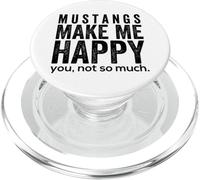 Mustangs Make me Happy You Not So Much Funny Horse Gift PopSockets PopGrip pour MagSafe