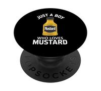 Mustard : Juste Un garçon Qui Aime la Moutarde, C'est drôle PopSockets PopGrip Adhésif