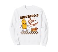 Mustard's Best Friend Hot Dog Vintage Style Graphique Humoristique Sweatshirt