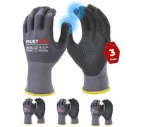 Mustbau 3 Paires Gants de Travail à Écran Tactile