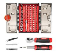 Mustbau 78 en 1 Tournevis de Précision Mécanique, Outils Utaliaire Comprend Torx T10-T40, Hex H2-H6, Phillips 0-3, Kit de Réparation pour PS4, Switch, Ordinateur Portable, PC, Lunettes, Montre