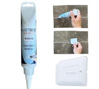 Mustbest Tuyaux de réparation de mortier de carrelage Renove Fills - 200 g - Pour carrelage à séchage rapide - Kit de réparation - Restauration et renouvellement des joints de carrelage - Simple et