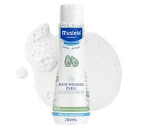 Mustela - Bain Mousse Éveil - Gel Lavant Bébé Doux et Haute Tolérance - Perséose d'avocat - Corps et Cheveux Mousse Douce - 91% d'Ingrédients d'Origine Naturelle - Bain Moussant Soin bébé
