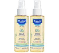 mustela® bébé Huile de massage en spray pour peau normale Spray 2x100 ml