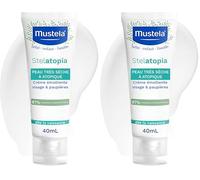 Mustela - Crème Émolliente Visage Stelatopia - Crème Visage et Paupières - Hydrate et Apaise et Réduit les Rougeurs Cutanées pour Peaux Atopiques - Enrichie en Beurre de Karité et Avocat - Soin Visage