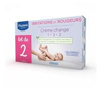 MUSTELA CREME POUR LE CHANGE 123 IRRITATIONS ET ROUGEURS 2X100ML