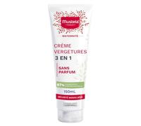 Mustela Crème Vergetures sans Parfum Soin Maternité Tube 150 ml | Crème vergetures pour prévenir les tiraillements, hydrate et améliore l'élasticité de la peau grâce à l'huile de maracuja
