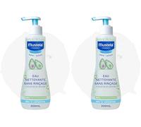 Mustela - Eau Nettoyante Bébé Sans Rinçage à l'Avocat BIO - Eau Micellaire avec 98% d'Ingrédients d'Origine Naturelle Pour Visage et Siège - Produit Bébé Haute Tolérance Pour Peau Normale (Lot de 2)