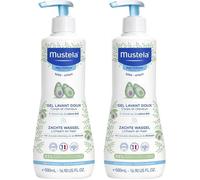 Mustela Gel Lavant Doux Bébé Corps et Cheveux Bio 2 x 500 ml