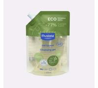 Mustela - Gel Lavant Bébé Eco-Recharge Vegan - Nettoyage Doux pour Toute la Famille - Dès la Naissance - Huile d'Olive Bio, Glycérine, Aloe Vera - Hygiène bébé - 97% d'ingrédients d'origine naturelle