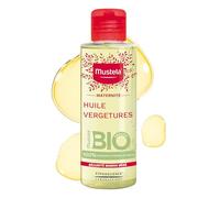 Mustela - Huile Vergetures Grossesse Bio - 100% d'ingrédients d'origine naturelle - Actif Breveté extrait d'Huile de Maracuja - Soin Corps pour Grossesse - Gamme Maternité et Femme Enceinte
