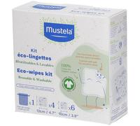 Mustela® Lingettes nettoyantes en coton bio avec filet de lavage lingette(s) 10 pc(s)