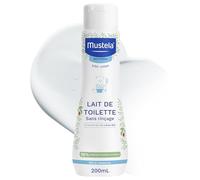 Mustela - Lait de Toilette Bébé Sans Rinçage - Soin Nettoyant et Favorisant l'Hydratation - 98% d'ingrédients d'origine naturelle - Haute Tolérance - Hygiène Bébé Douce Visage et Siège - Peau Normale