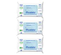 Mustela Lingettes Nettoyantes Compostables Non Parfumées Lot de 3 x 60 unités