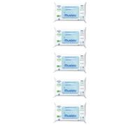 Mustela Lingettes Nettoyantes Compostables Sans Parfum Lot de 5 x 60 Lingettes
