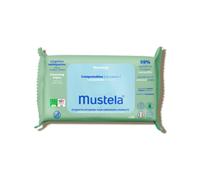 Mustela Lingettes nettoyantes compostables – 60 unités