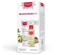 Mustela Lot de 2 vergetures de maternité sans parfum crème et huile vergetures avec ingrédients naturels
