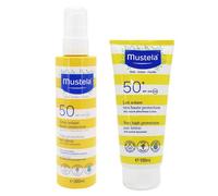 Mustela Lot Spray Solaire SPF50 & Lait Solaire SPF50+ 100ml