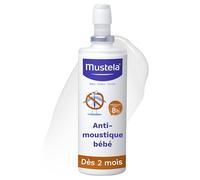 Mustela - Lotion Anti Moustique Bébé - Protection Innovante Contre Moustiques et Tiques - Sans Parfum, Sans Alcool, à l’IR3535® - Sûr et Efficace - A Partir de 2 mois - Protège Jusqu'à 8h