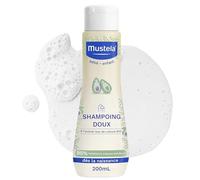 Mustela Shampooing Doux Bébé Avocat Bio 200ml | Shampooing doux nettoie, démêle et protège les cheveux délicats du nouveau-né sans piquer les yeux, à l'avocat bio