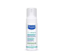 Mustela Shampooing Mousse Stelatopia pour cuir chevelu à sécheresse extrême ou dermatite atopique, cheveux, bébés, enfants, toute la famille - atténue les rougeurs et les démangeaisons (150ml)