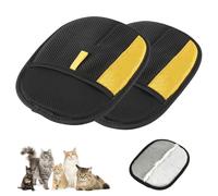 Mustowl 2025 Gants d'épilation épais et solides pour chats et chiens, gants électrostatiques pour toilettage d'animaux domestiques, gants réutilisables à élimination rapide pour canapé, vêtements