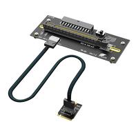 Mustpoint M.2 M-Key 2230 vers PCI-e 4.0 X16 avec câble d'extension Oculink SFF-8612/8611 comme carte graphique externe, PWR d'ATX 24 broches