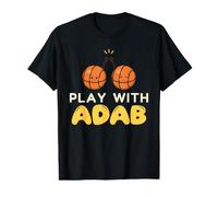 Musulman Enfant Basket Play with Adab Bonnes Manières T-Shirt Graphique avec Valeur