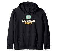 Musulman Enfant Islam Politesse Say Salam First Bulle Coeur Sweat à Capuche